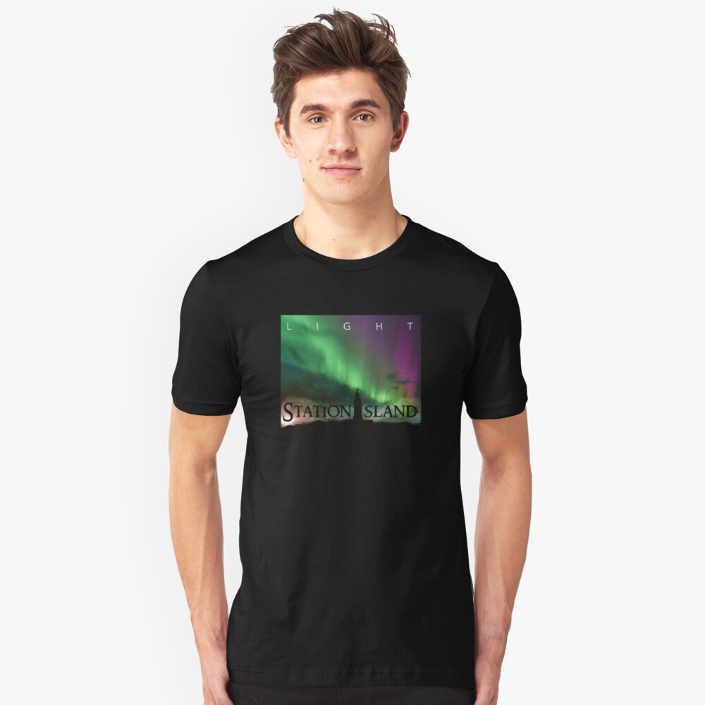 Station Island - Light Album Cover Slim Fit T-Shirt