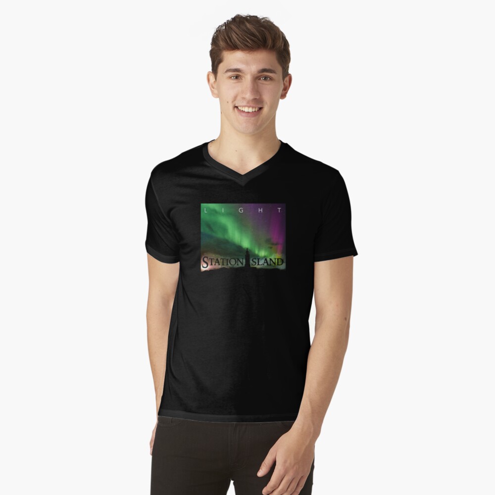 Station Island - Light Album Cover V-Neck T-Shirt