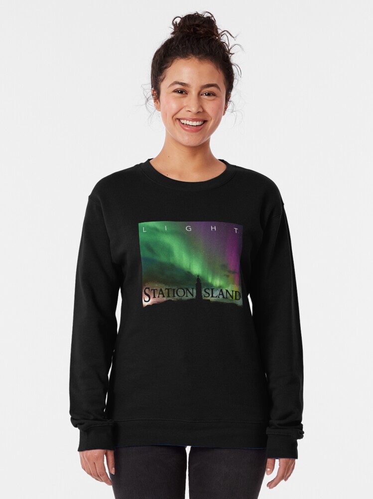 Alternate view of Station Island - Light Album Cover Pullover Sweatshirt