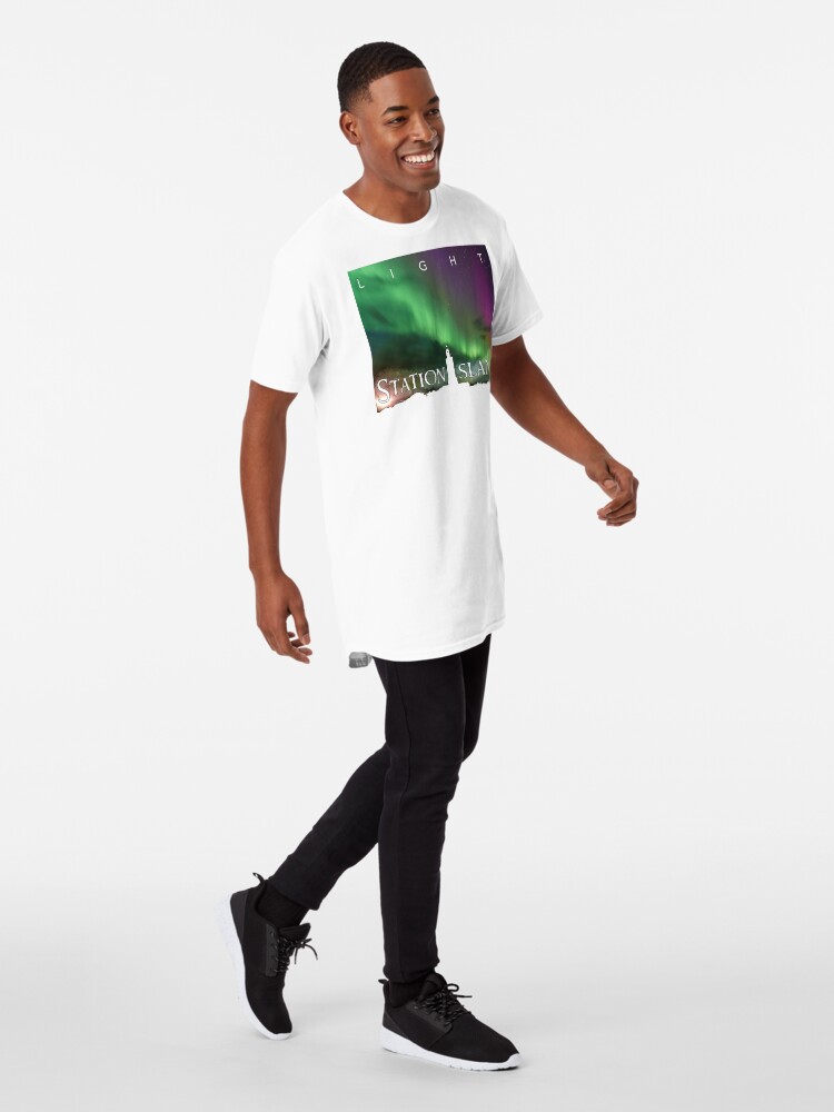 Alternate view of Station Island - Light Album Cover Long T-Shirt