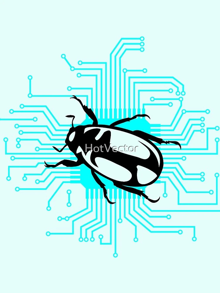Thumbnail 4 of 4, iPhone Case, Computer bug designed and sold by HotVector.