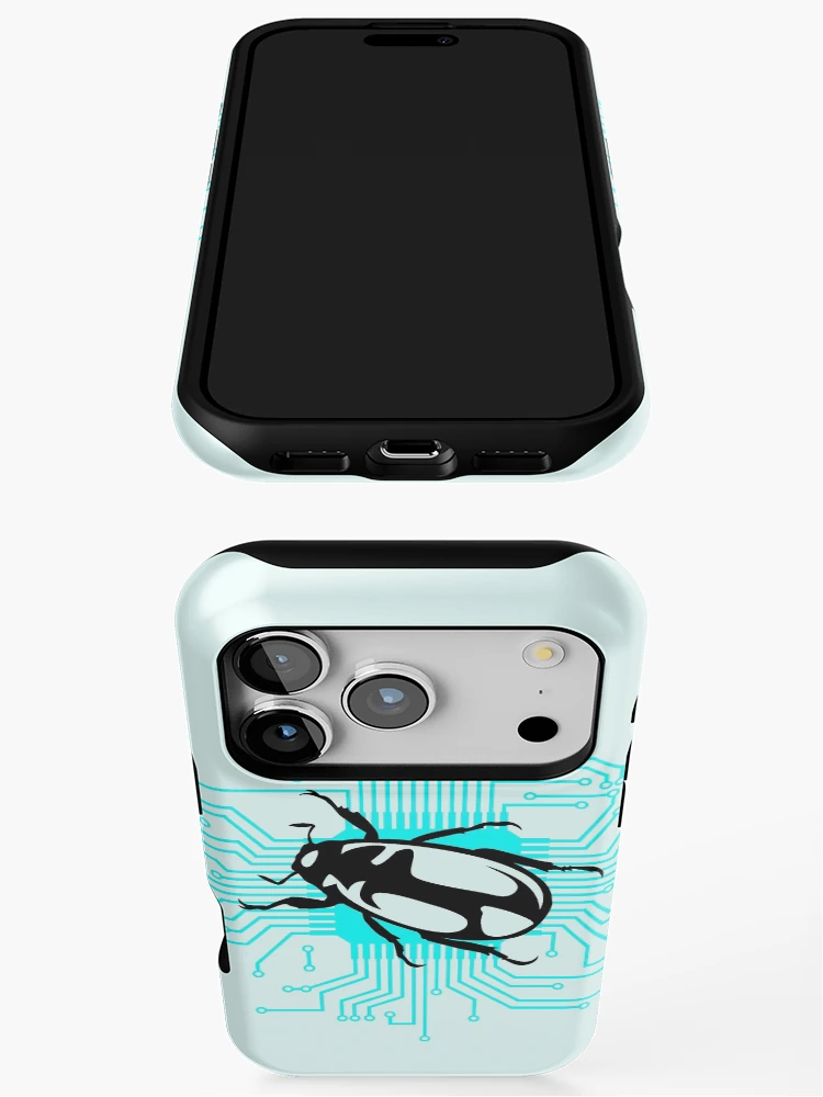 Thumbnail 3 of 4, iPhone Case, Computer bug designed and sold by HotVector.