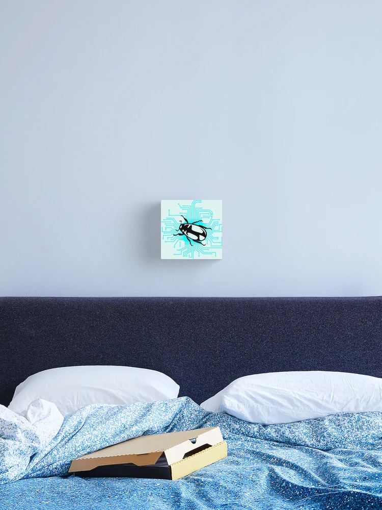 Thumbnail 2 of 3, Canvas Print, Computer bug designed and sold by HotVector.