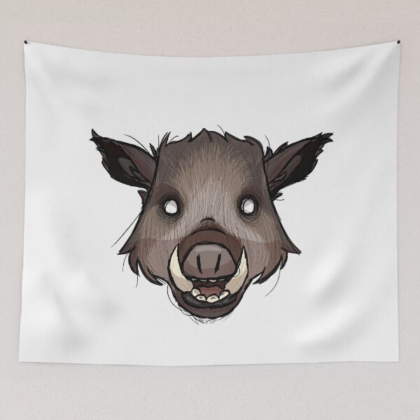 Item preview, LOTF inspired boar head (NO TEXT) designed and sold by Bro Dude.