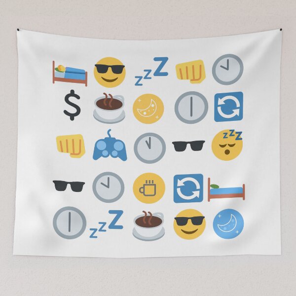 Item preview, Remmy Sanders Emoji Print designed and sold by More-Than-Kin.