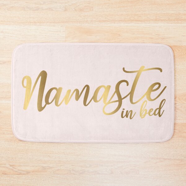 Item preview, Namastay in Bed Gold designed and sold by GlowinUp Shop.