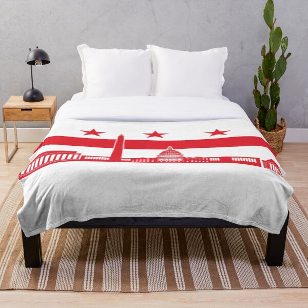 Item preview, Washington DC City Skyline Flag designed and sold by polliadesign.