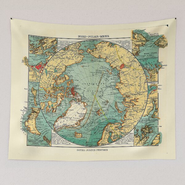 Item preview, Map of the Arctic Ocean (1906) designed and sold by allhistory.