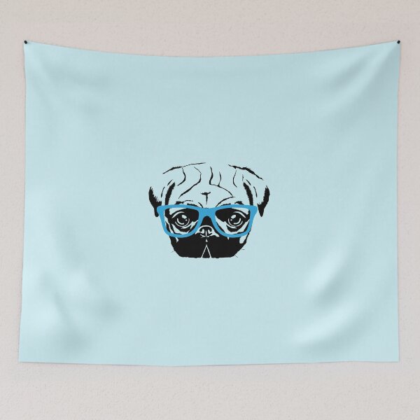 Item preview, Cool pug dog with glasses designed and sold by HotVector.