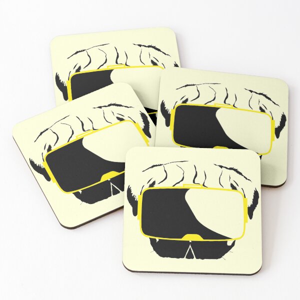 Item preview, Cool pug dog with virtual reality headset designed and sold by HotVector.