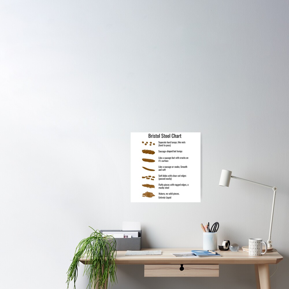 Bristol Stool Chart Poster By Gift It Right Redbubble