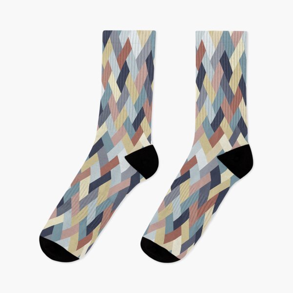 Item preview, Earth Tones and Blues Geometry IA (small pattern) designed and sold by BlertaDK.