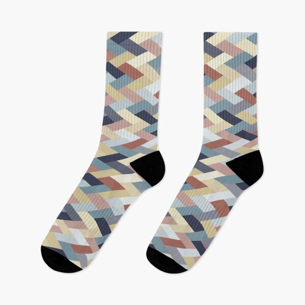 Item preview, Earth Tones and Blues Geometry IB (small pattern) designed and sold by BlertaDK.