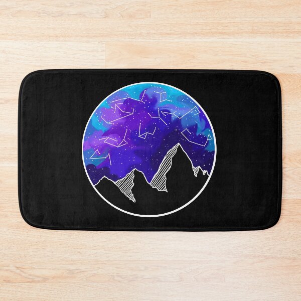Item preview, Galaxy above mountain tops designed and sold by HighFives555.
