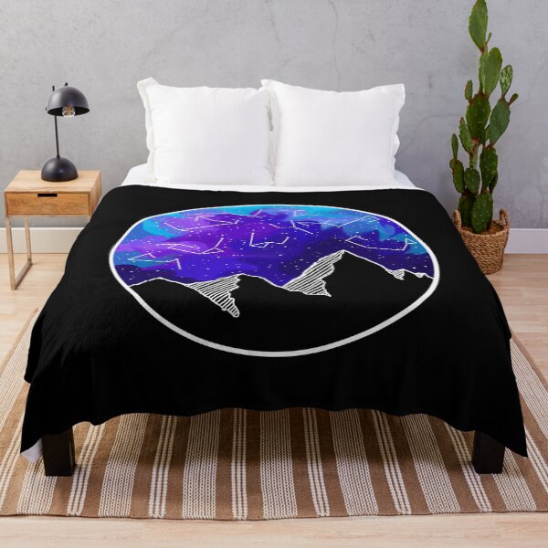 Item preview, Galaxy above mountain tops designed and sold by HighFives555.