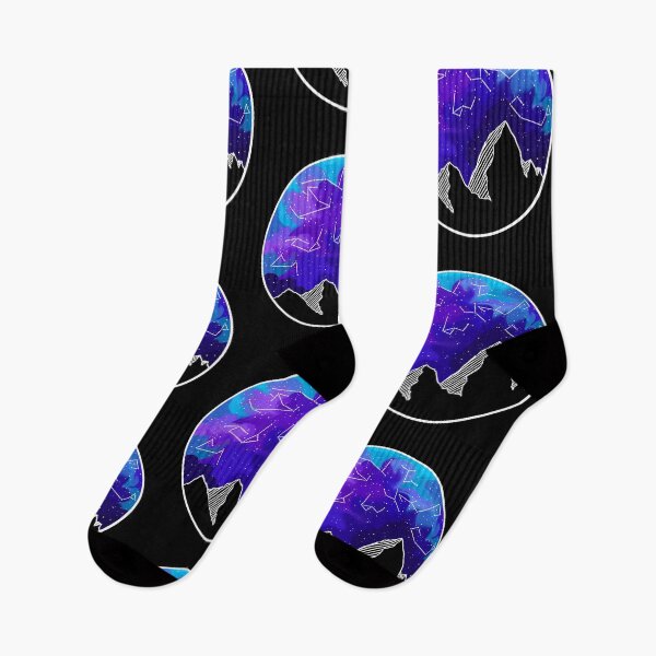 Item preview, Galaxy above mountain tops designed and sold by HighFives555.