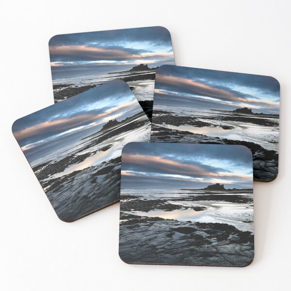 Item preview, Evening Light on Bamburgh Castle designed and sold by Alex johnson Landscape Photography.