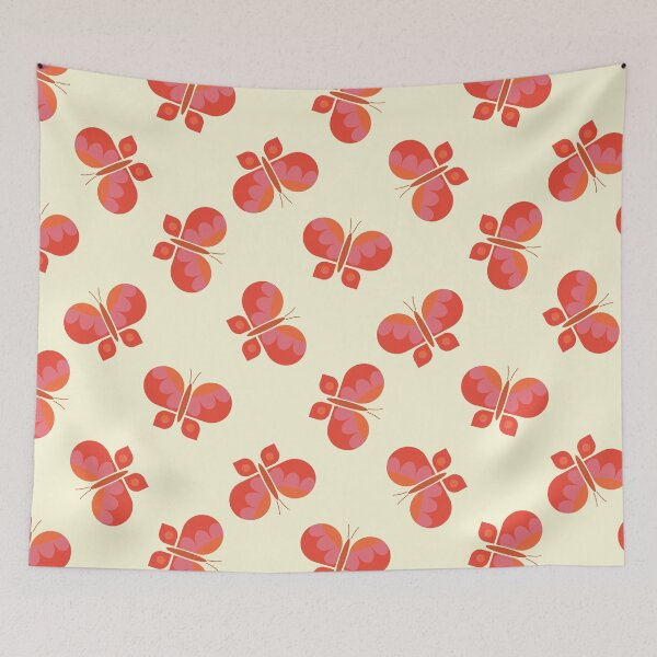 Item preview, Geometric scattered butterfly vector pattern design. designed and sold by Limolida.