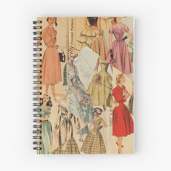 Item preview, Vintage 1950 fashion collage designed and sold by Elisalisa.