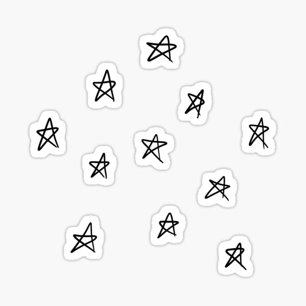 Item preview, star doodle sticker designed and sold by shishi157.