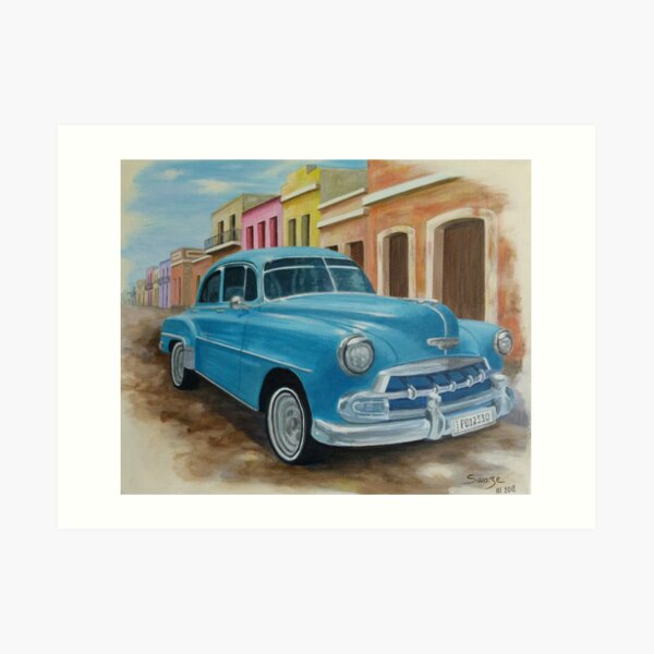 Cuban Chevrolet Art Print