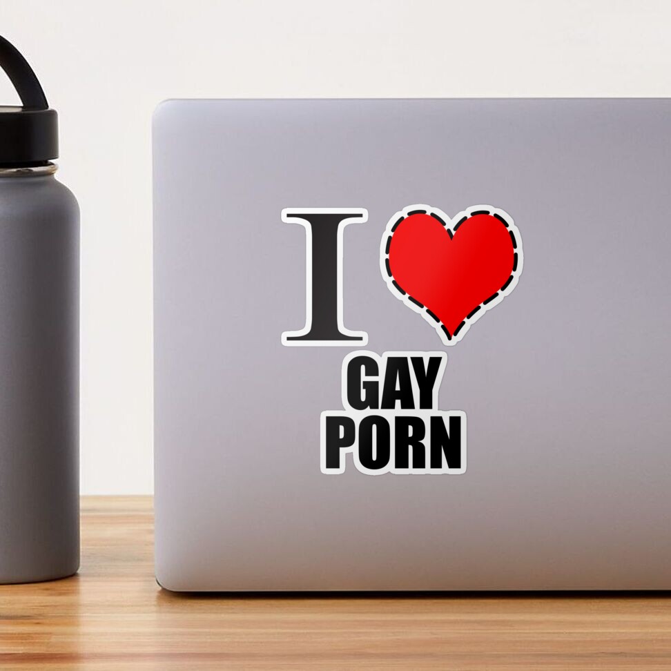 I Heart Gay Porn Sticker for Sale by spookydooky | Redbubble