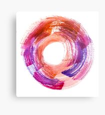 Abstract Watercolor Stroke Metal Print