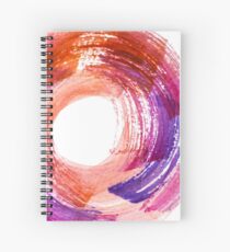Abstract Watercolor Stroke Spiral Notebook