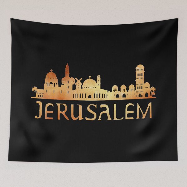 Item preview, Jerusalem Skyline Silhouette Souvenir designed and sold by mamazita.