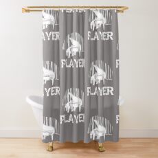 Piano Player Funny Pianist Gift Shower Curtain