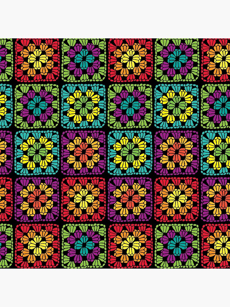 Crochet bag granny square design - Folksy