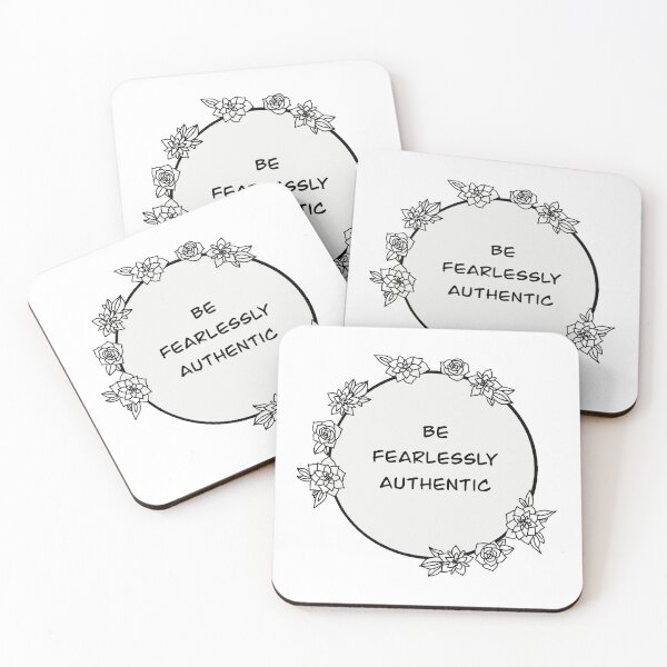 Item preview, Be fearlessly authentic - flower circle  designed and sold by ouatisworld.