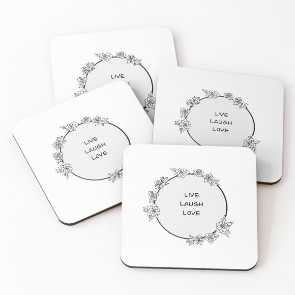Item preview, live Laugh love - flower circle  designed and sold by ouatisworld.