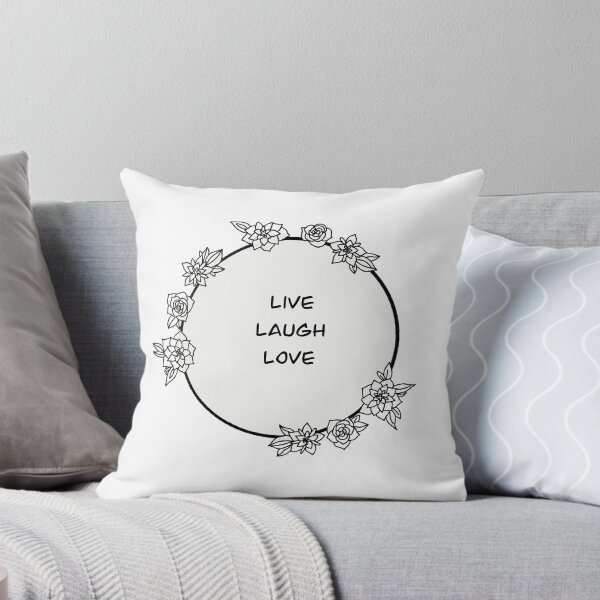 Item preview, live Laugh love - flower circle  designed and sold by ouatisworld.
