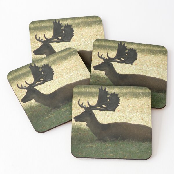 Item preview, Fallow Deer Stag Silhouette Photograph designed and sold by naturegallery.