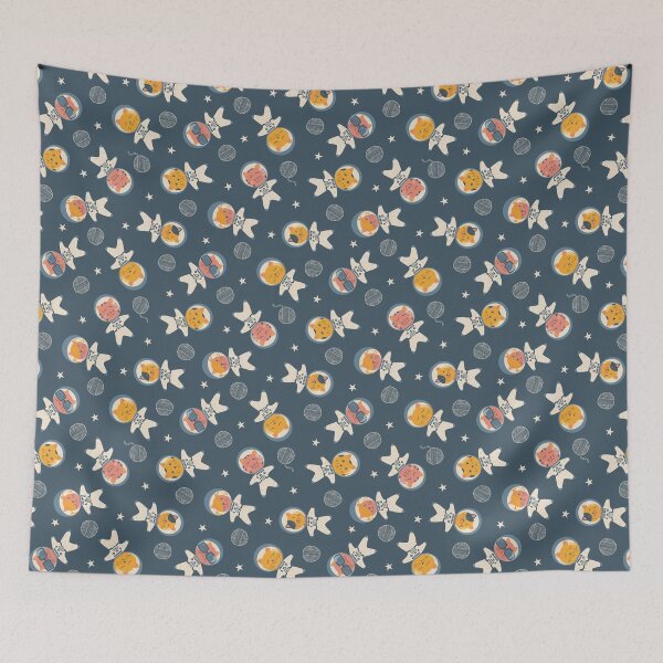 Item preview, Catronauts Astro Cats Space Kitties Pattern designed and sold by rocketandindigo.