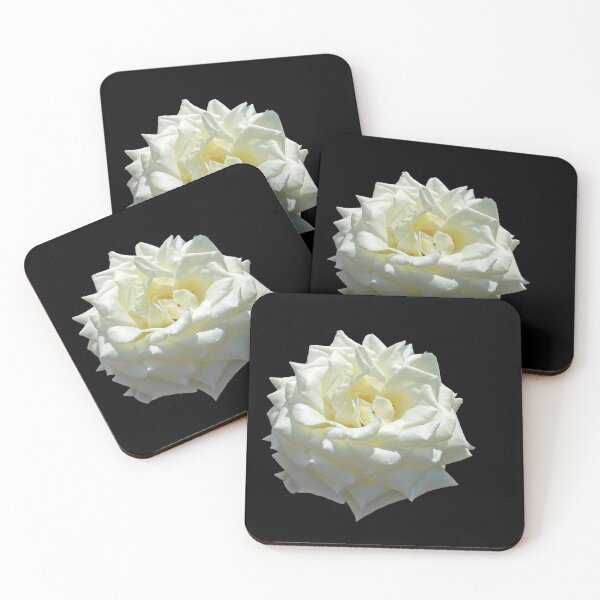 Item preview, Sunlit Lemon Rose on Black Background designed and sold by BlueMoonRose.