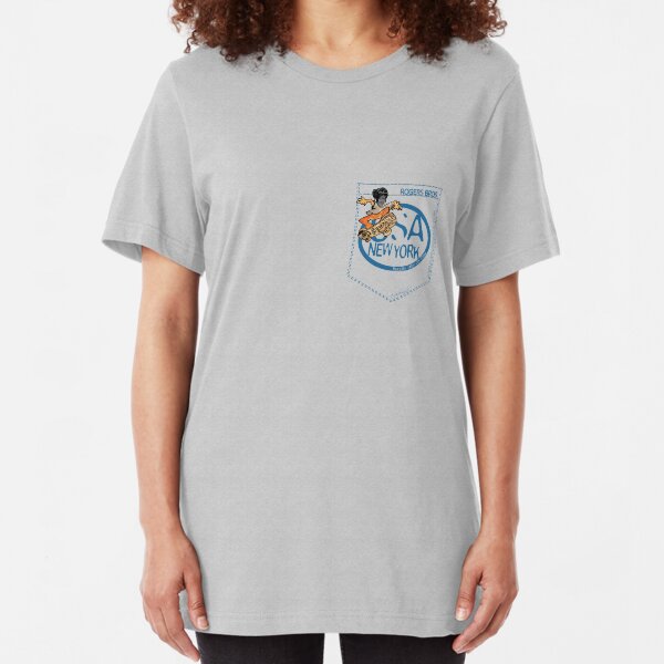 usa new york tshirt by rogers bros co Slim Fit T-Shirt