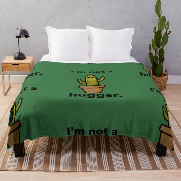 Item preview, I’m not a hugger cactus designed and sold by GinaNJames.