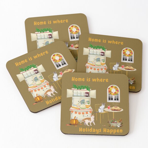 Item preview, Home is where holidays happen - a Thanksgiving kitchen in white designed and sold by DAscroft.