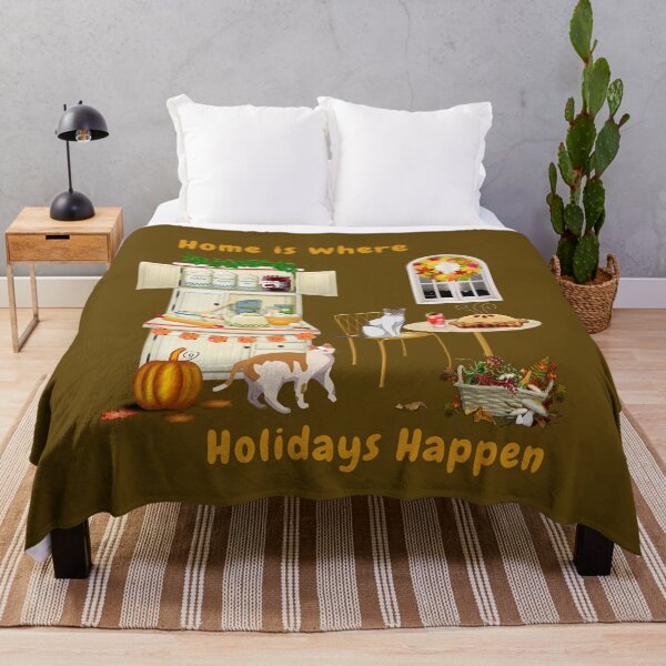 Item preview, Home is where holidays happen - a Thanksgiving kitchen in white designed and sold by DAscroft.