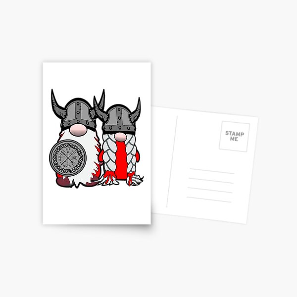 Item preview, Cute Nordic Gnomes Viking Tomte Couple Scandinavian Nisse designed and sold by funnytshirtemp.