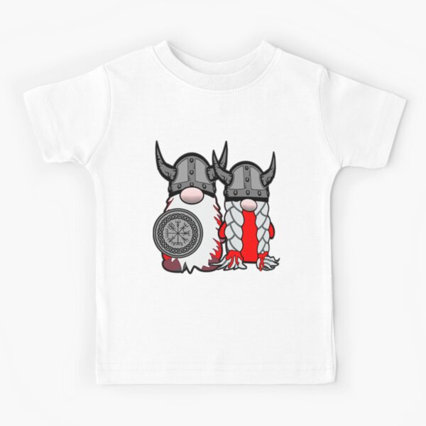Cute Nordic Gnomes Viking Tomte Couple Scandinavian Nisse Kids T-Shirt