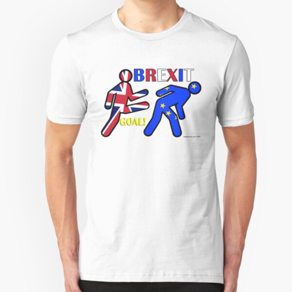 BREXIT Goal! Slim Fit T-Shirt