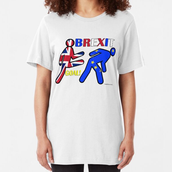 BREXIT Goal! Slim Fit T-Shirt