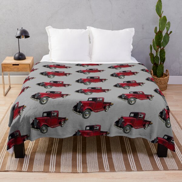 Item preview, Old Red Truck 1930's designed and sold by Retro Art Factory.