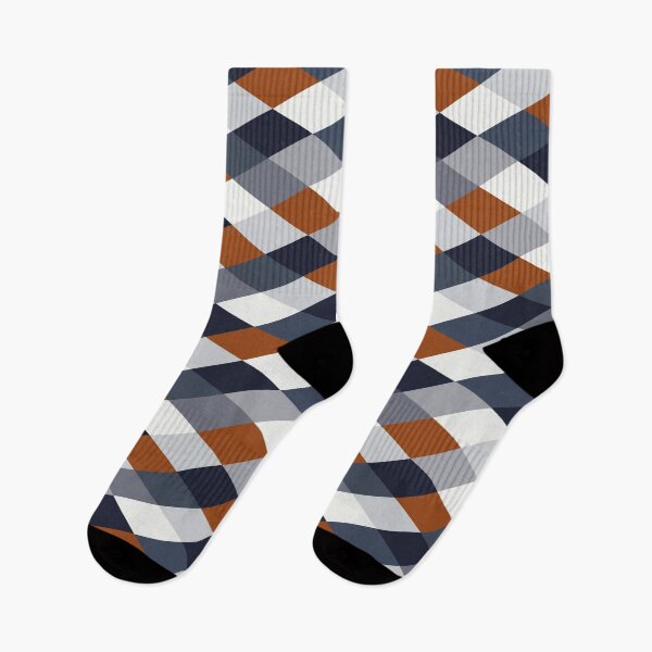Item preview, Navy Rust Geometry VIIB (small pattern) designed and sold by BlertaDK.
