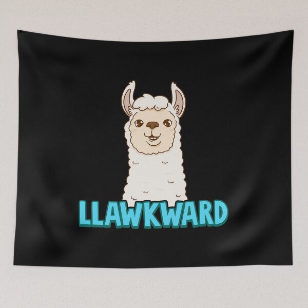 Item preview, Cute & Funny Llawkward Awkward Llama Pun Lama designed and sold by perfectpresents.