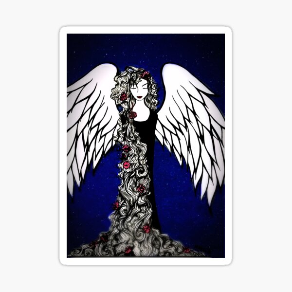Angel in Stars Sticker