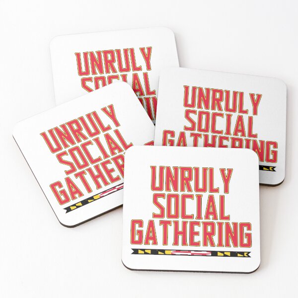 Item preview, unruly social gathering designed and sold by mirmaids.